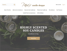 Tablet Screenshot of papascandleshoppe.com